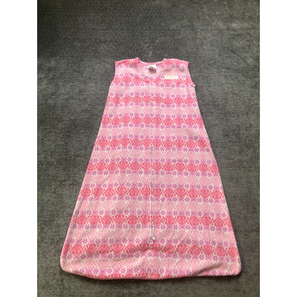 Halo SleepSack Micro-Fleece Wearable Blanket Girls XL 14-18M Pink Purple Pattern